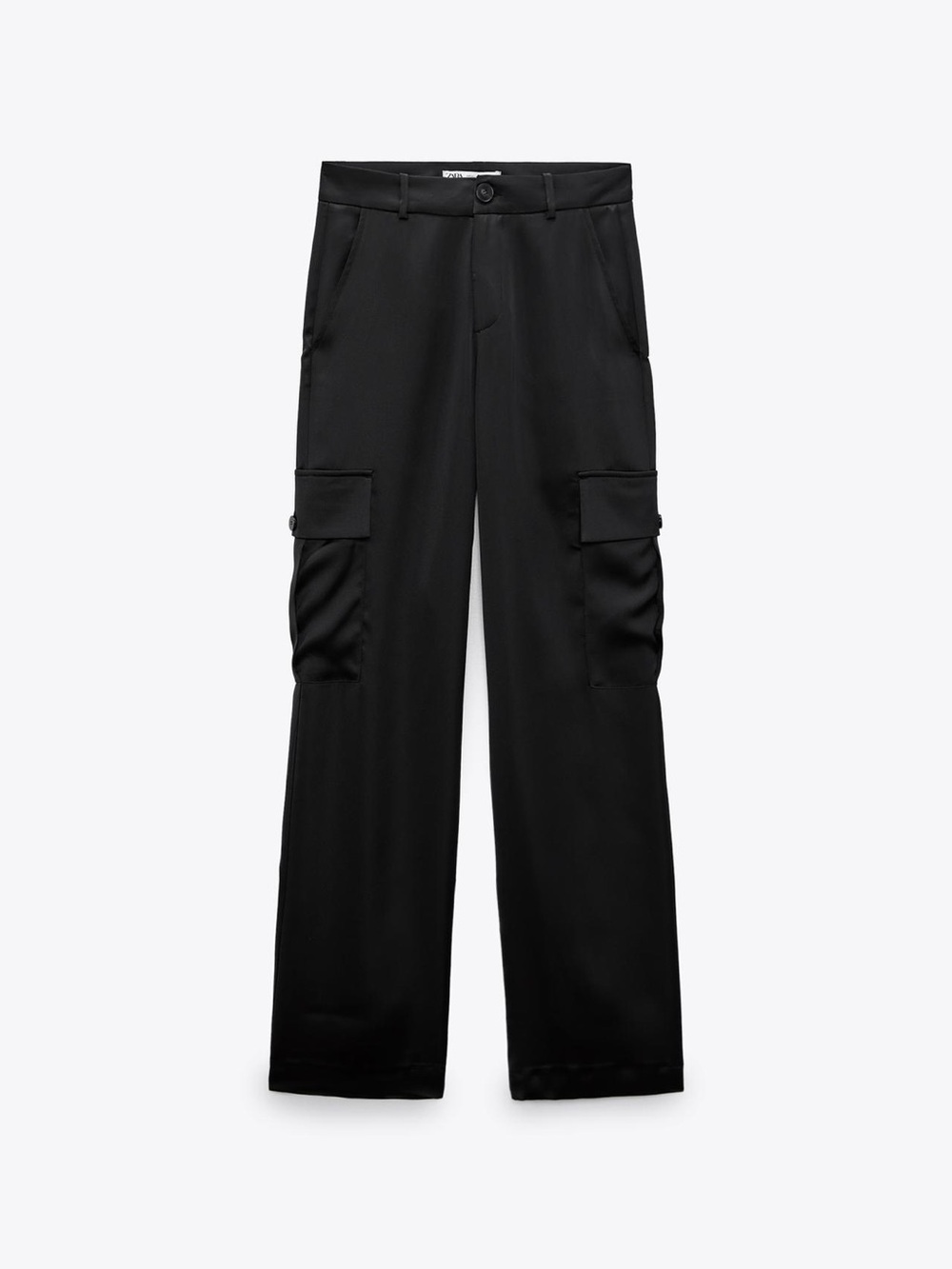 Women Zara Black Cargo Pants